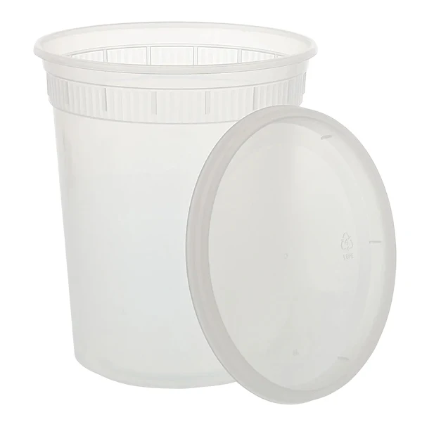 Lr - 32OZ Deli Round Combo With Lid 240EA
