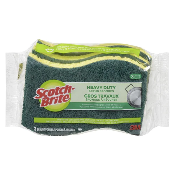 Scotchbrite - Heavy Duty Sponge Scrub 3EA