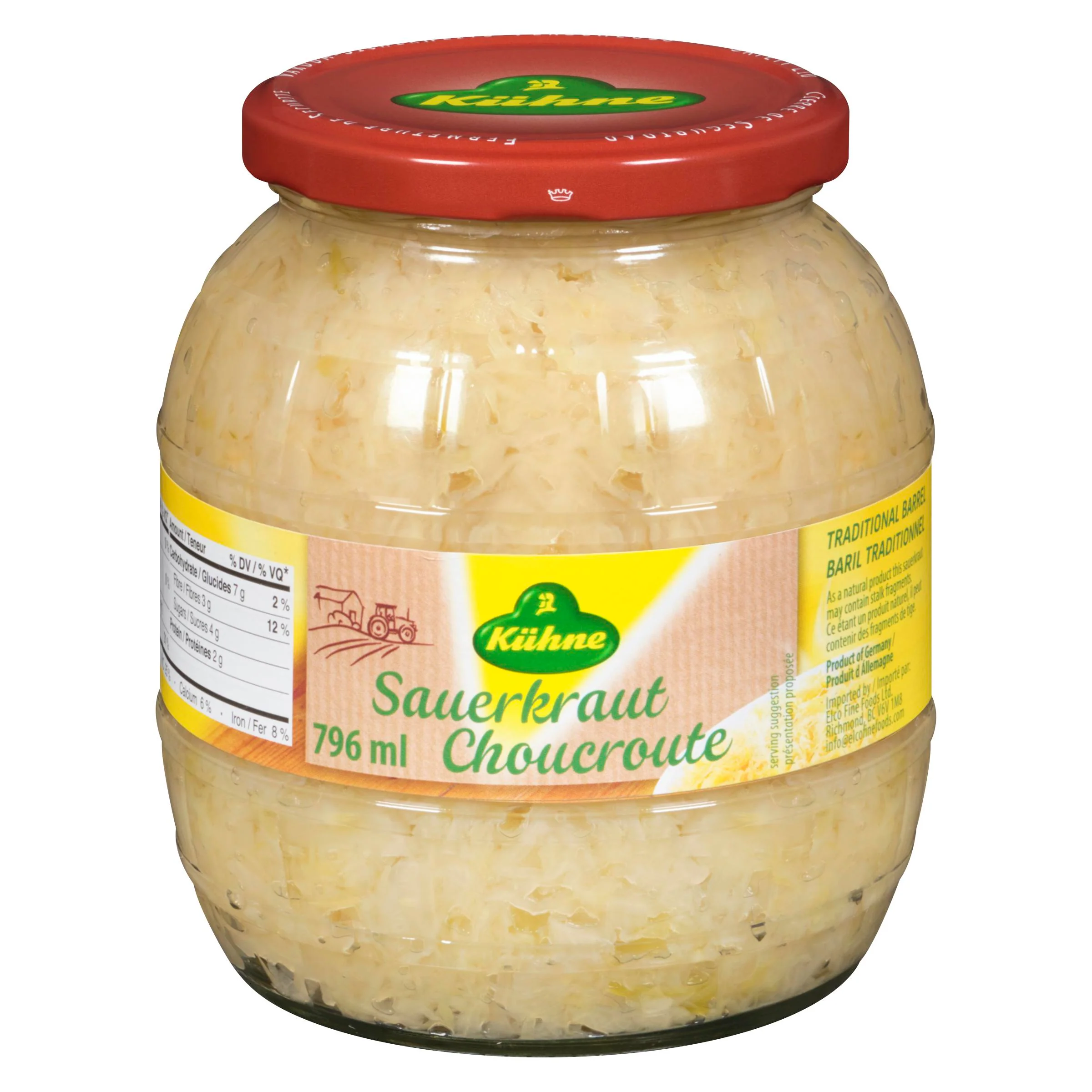 Kuhne - Barrel Sauerkraut 796ML