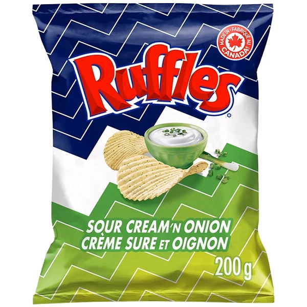 Ruffles - Sour Cream And Onion 200GR