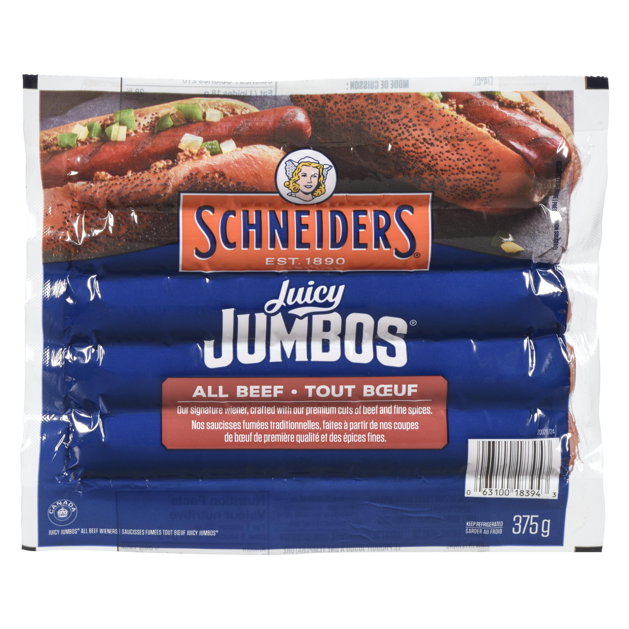 Schneiders - Juicy Jumbos 100% All Beef 375GR