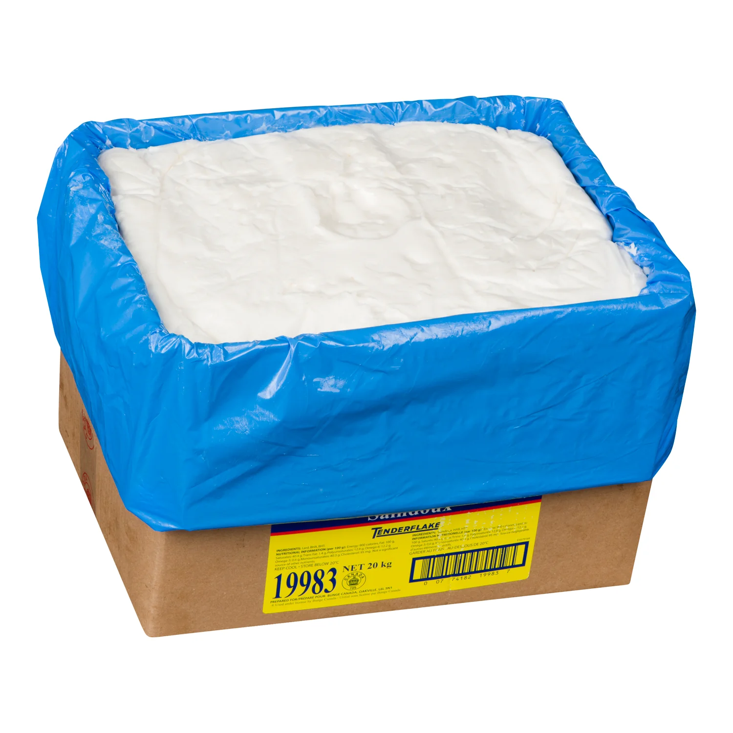 Bunge - Tenderflake Pure Lard 20KG