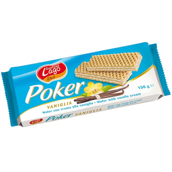 Lago - Poker Wafer Vanilla 16x150 GR