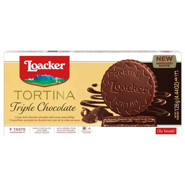 Loacker - Tortina Triple Dark 12x126 GR