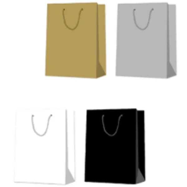 Epc - Solid Colour Large Giftbag Gold Silver White Black 1UN