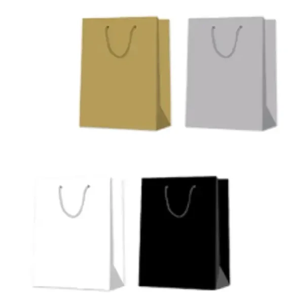 Epc - Solid Colour Jumbo Giftbag Gold Silver White Black 1UN