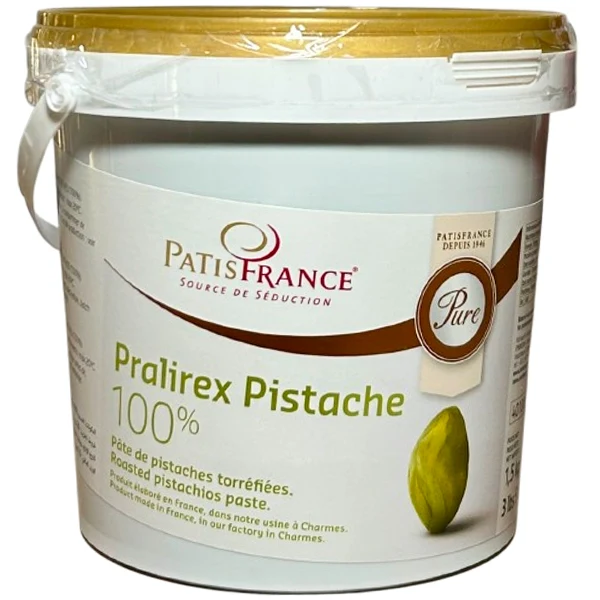 Patisfrance - Pralirex 100% Pure Pistachio Paste 1.5KG