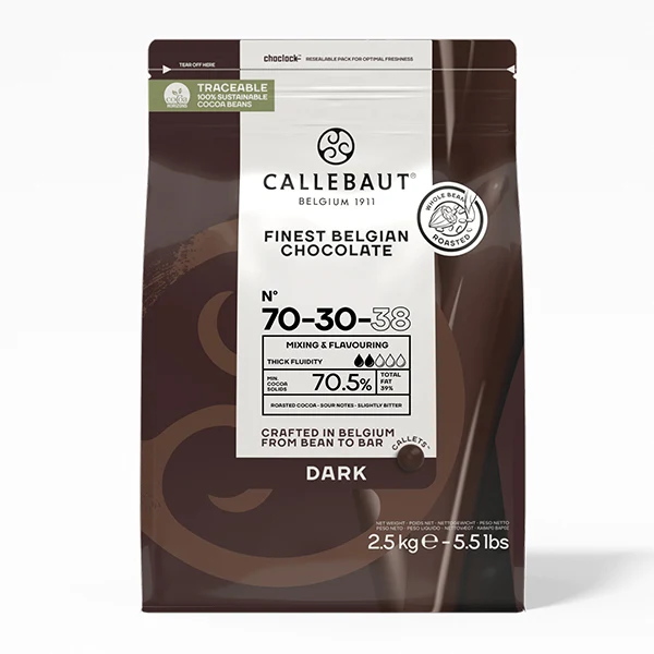 Callebaut - Semi Sweet Chocolate Callets 2.5KG