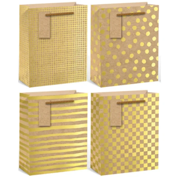 Epc - Elegant Gold Giftbag Large 4STYLES 1 Un