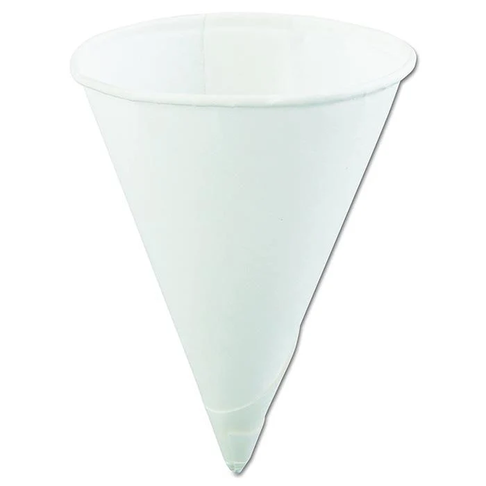 Genpak - Cone Paper Cups 4OZ Rolled Rim 200CT