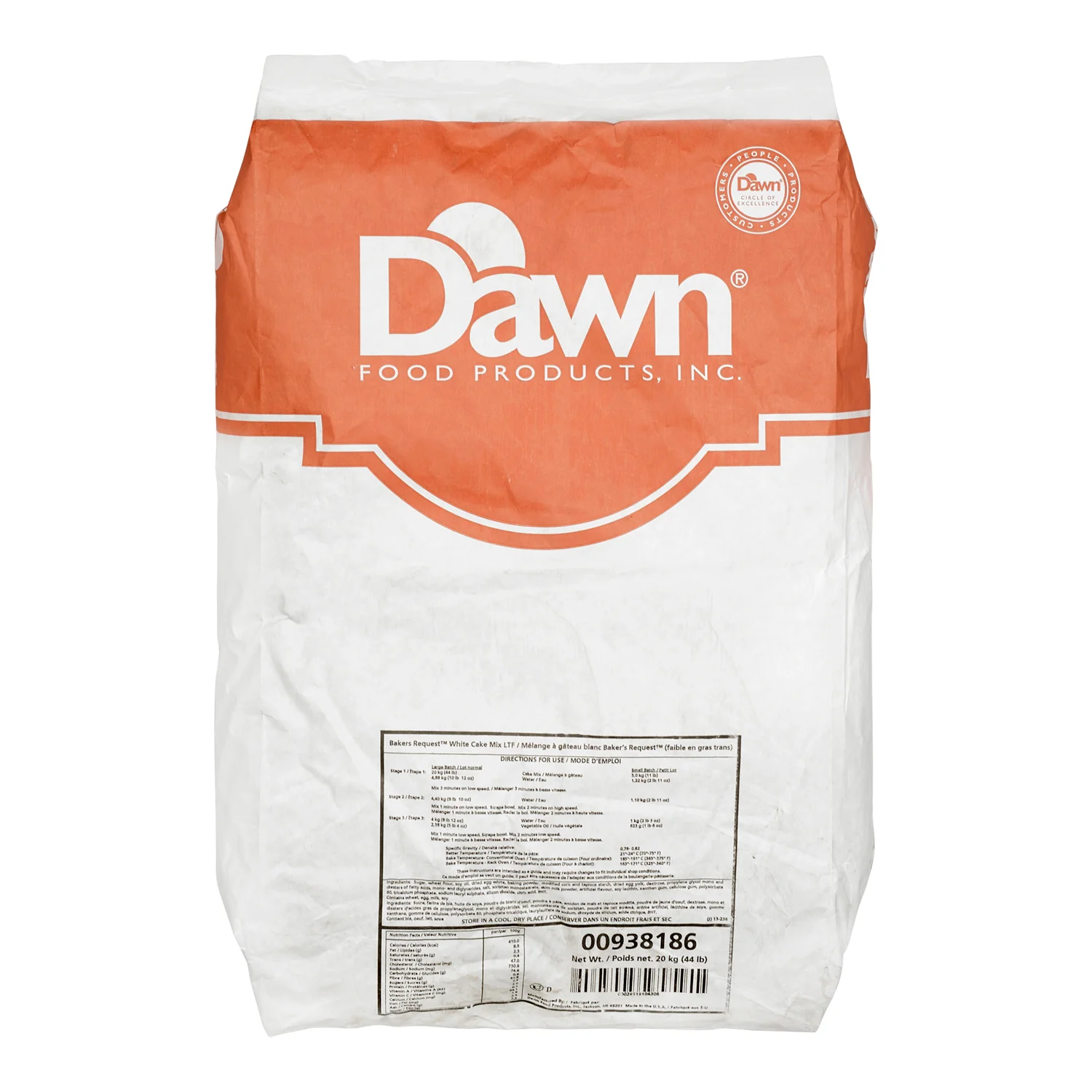 Bakers Request - White Food Cake Mix 20KG