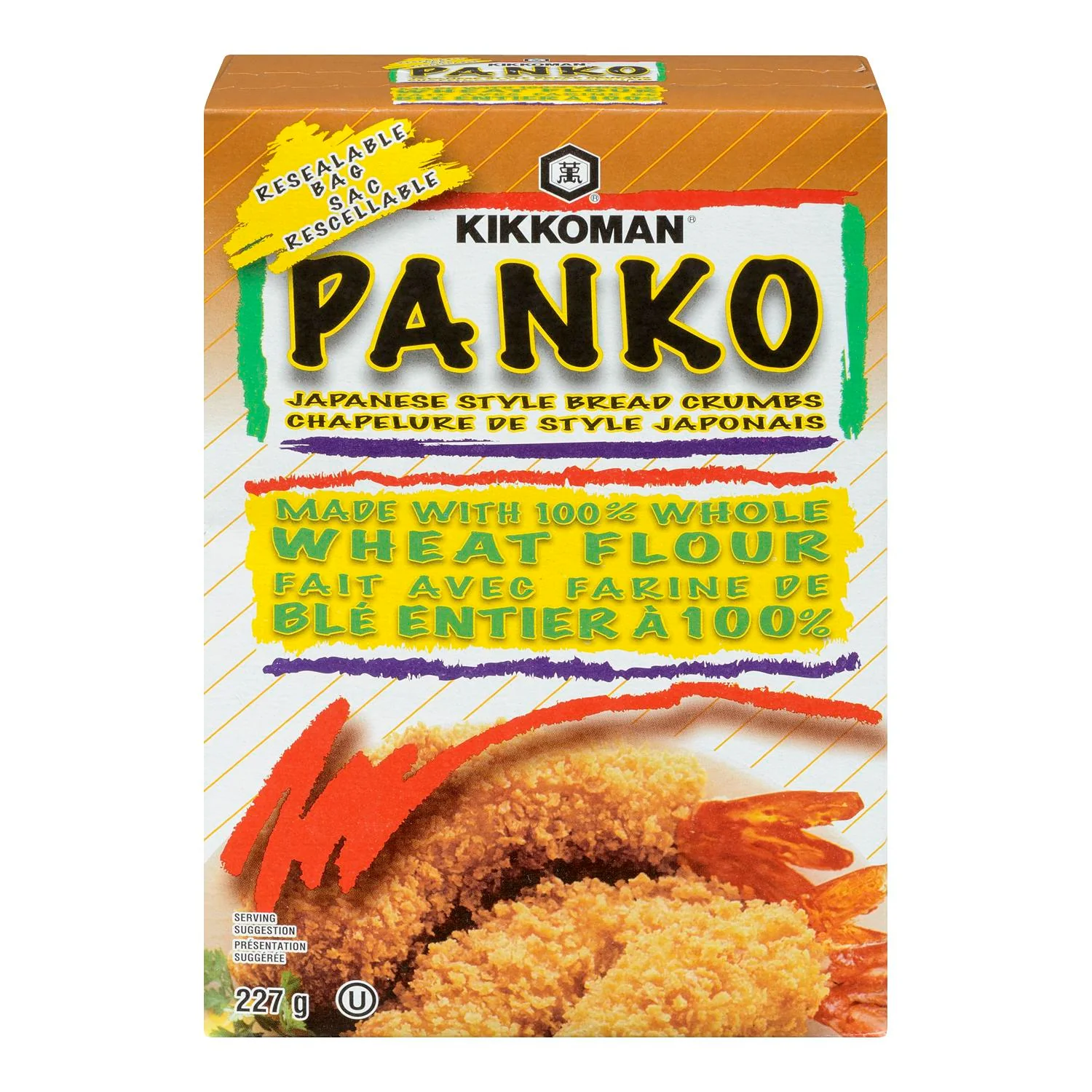 Kikkoman - Panko Bread Crumbs Whole Wheat 227G