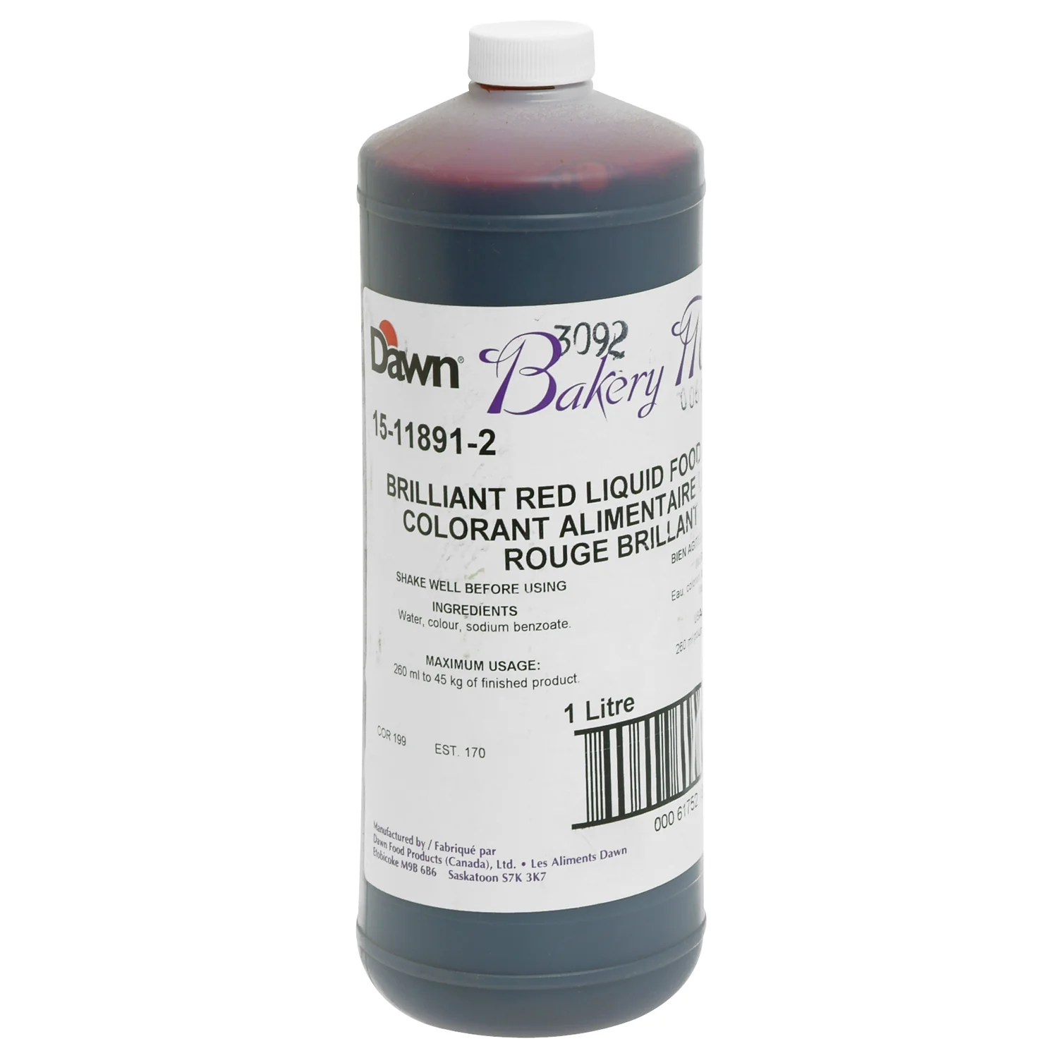 Dawn - Bakery Brilliant Red Food Colour 1LT