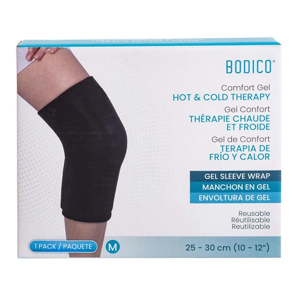 Bodico - Knee Gel Wrap Sleeve Hot And Cold Therapy Medium 1EA