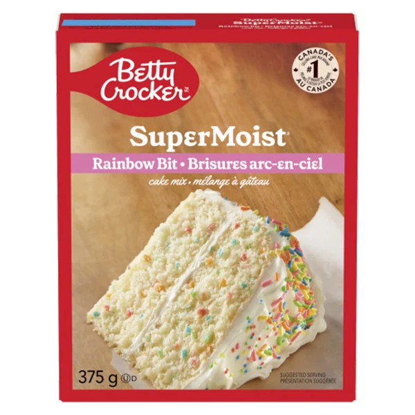Betty Crocker - Super Moist Rainbow Bit Cake Mix 375GR