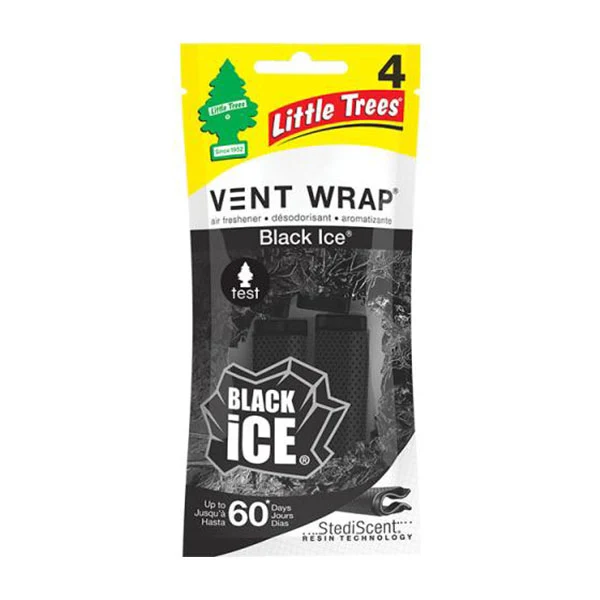 Little Tree - Black Ice Vent Wrap 4PK EA