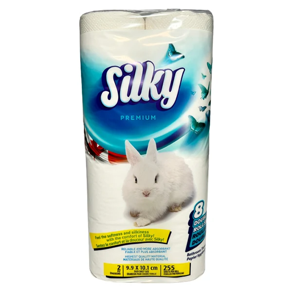 Silky - Premium Double Roll Toilet Paper 6x8 EA