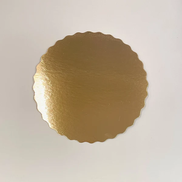Enjay - Light Gold Scalloped Cake Board 10in 100EA