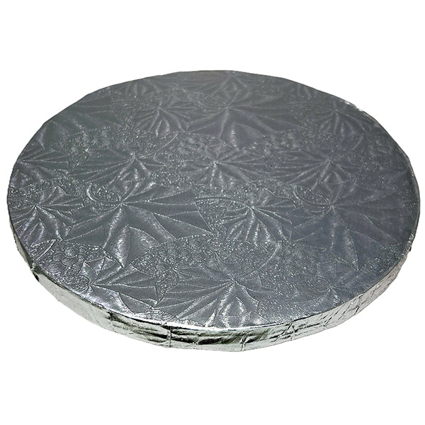 Enjay - 12"Round x 1/2" Silver Drum Cake Board 12CT