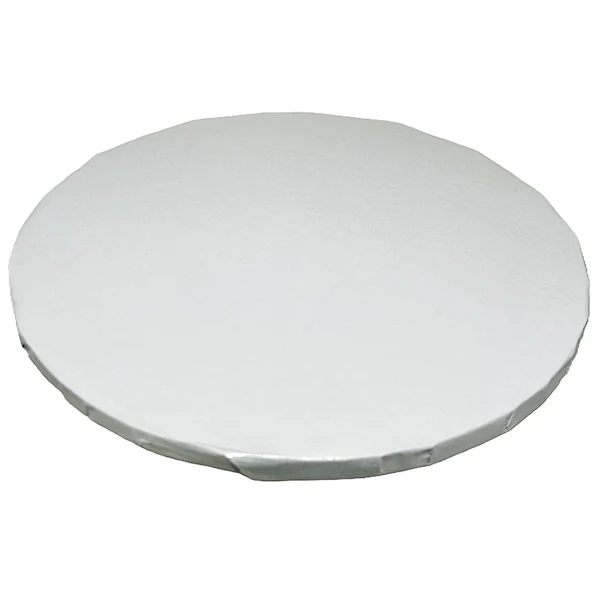 Enjay - 8" Round x 1/2 White Cake Board 12EA