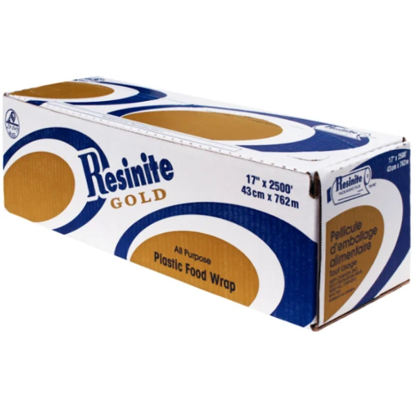 Resinite Gold - Plastic Food Wrap 17" x 2500" 1UN