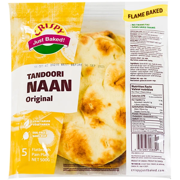 Crispy - Dsd Naan Tandoori Plain 10 PK