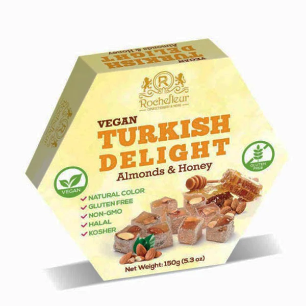 Rochefleur - Vegan Turkish Delights Almond & Honey 150GR