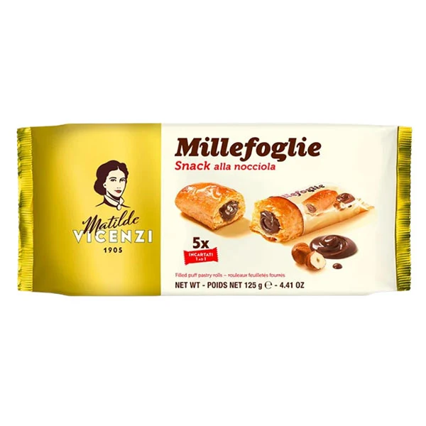Vicenzi - Mini Millefogile Hazelnut 125GR