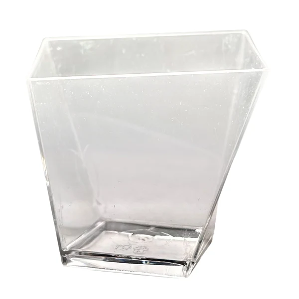 Party Couture - Clear Square Diamond Mousse Cups 24PK