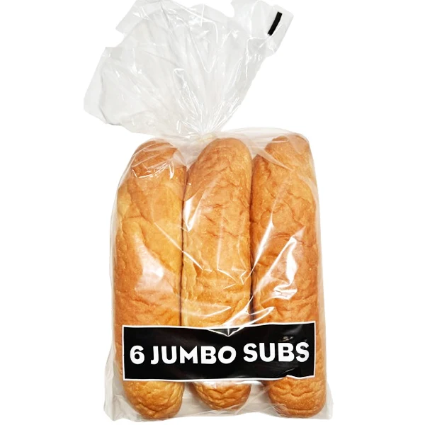 B&A Bakery - Jumbo Plain Sub Buns 12" 6PCS