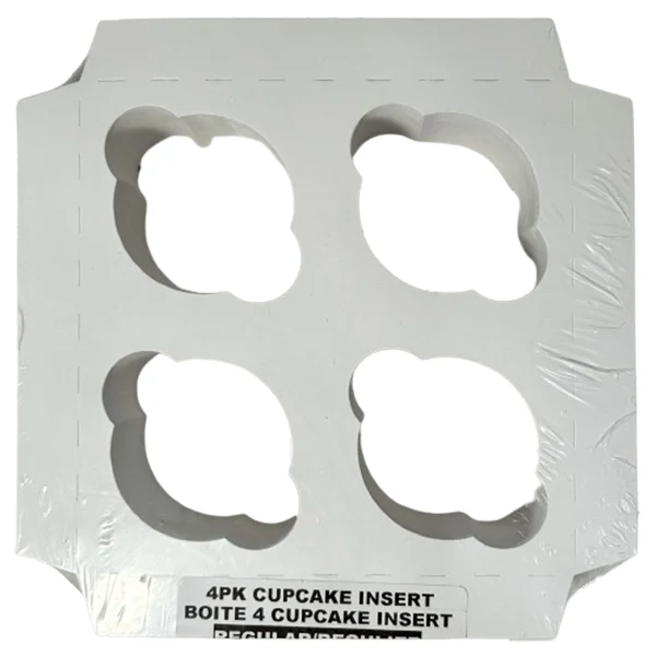 E.B. Box - 4PK Cupcake Insert 7x7x4 100EA