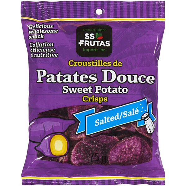 Ss Frutas - Sweet Potato Crisps Salted 12x75 GR