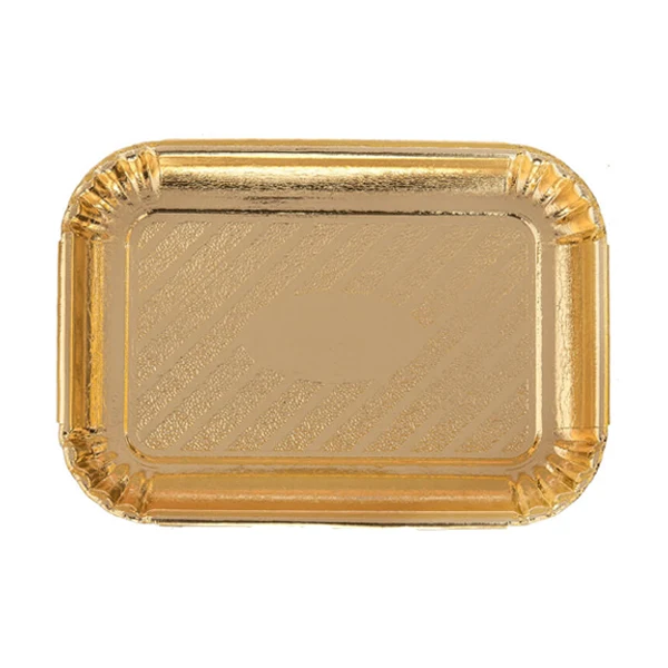 Novacart - Gold Pastry Trays #4 8x11-3/16 10PK
