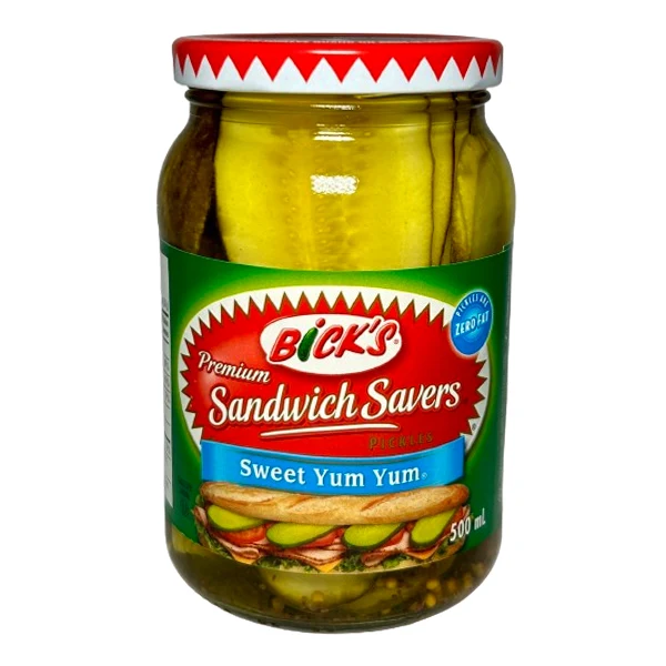 Bicks - Sandwich Saver Pickles Sweet Yum 12x500 ML
