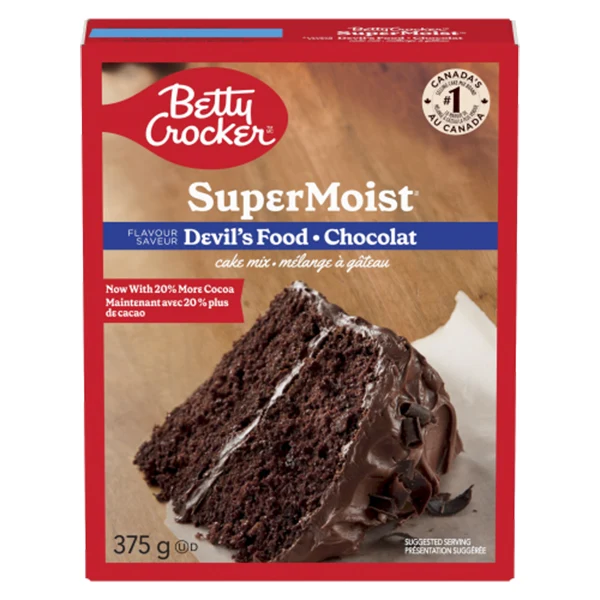 Betty Crocker - Super Moist Devil Food Cake Mix 12x375 GR