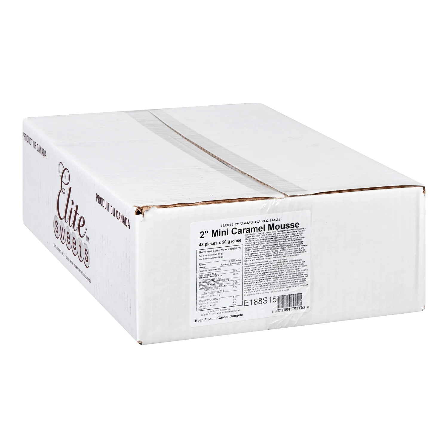 Elite Sweets - 2in Mini Caramel Mousse 48x55 GR
