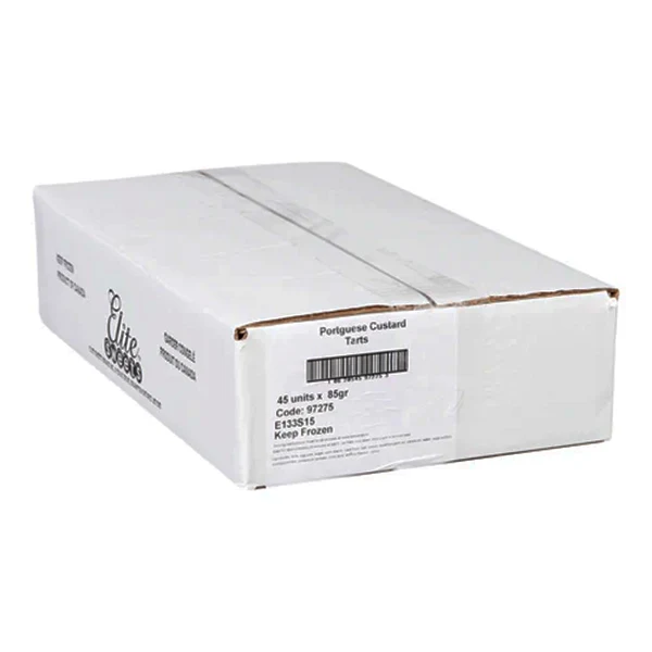Elite Sweets - Portuguese Frozen Unbaked Tarts 45x80 GR
