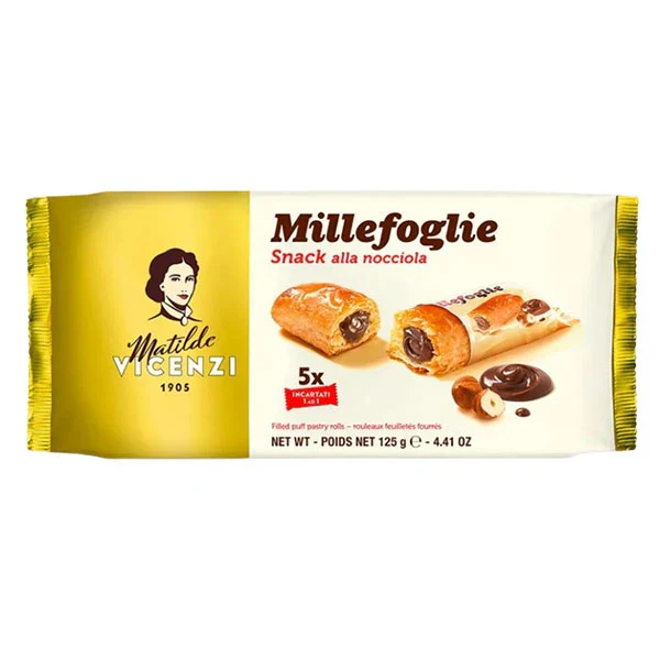 Vicenzi - Mini Millefogile Hazelnut 16x125 GR