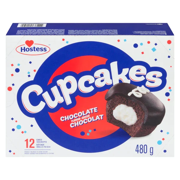 Hostess - Chocolate Cupcakes 12x480 GR