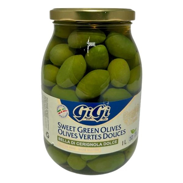 Gigi - Sweet Green Cerignola Olives 6x1 LT