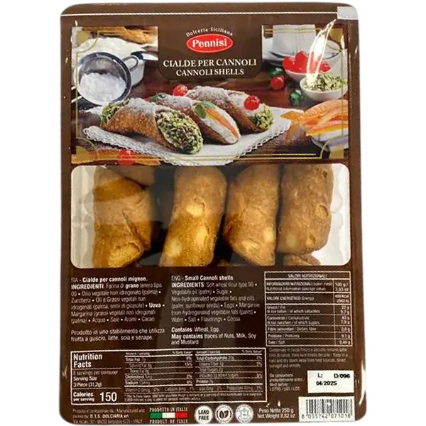 Pennisi - Cannoli Di Sicilia Mini 12x250 GR