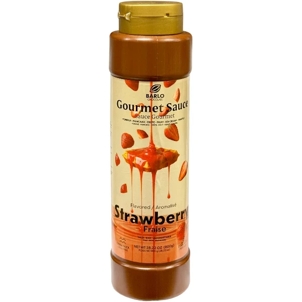 Barlo - Premium Strawberry Flavoured Gourmet Sauce 6x800 GR
