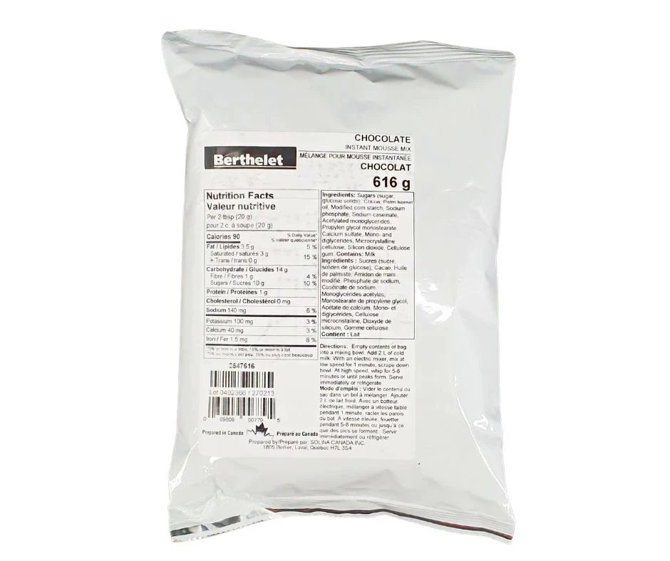 Berthelet - Chocolate Instant Mousse Mix — Case (4 x 616 G)