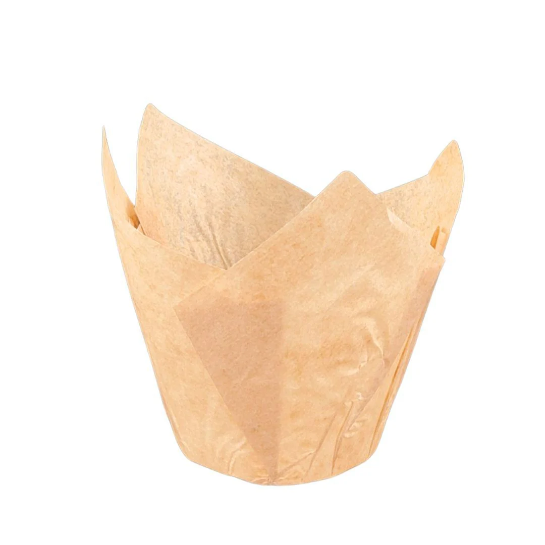 Enjay - Muffin Cups - Tulip - Natural — Case (10 x 100 CT)