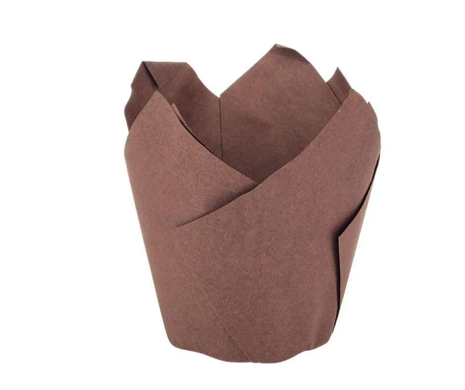 Decora - Muffin Cups - Tulip - Chocolate Brown — Case (10 x 100 CT)