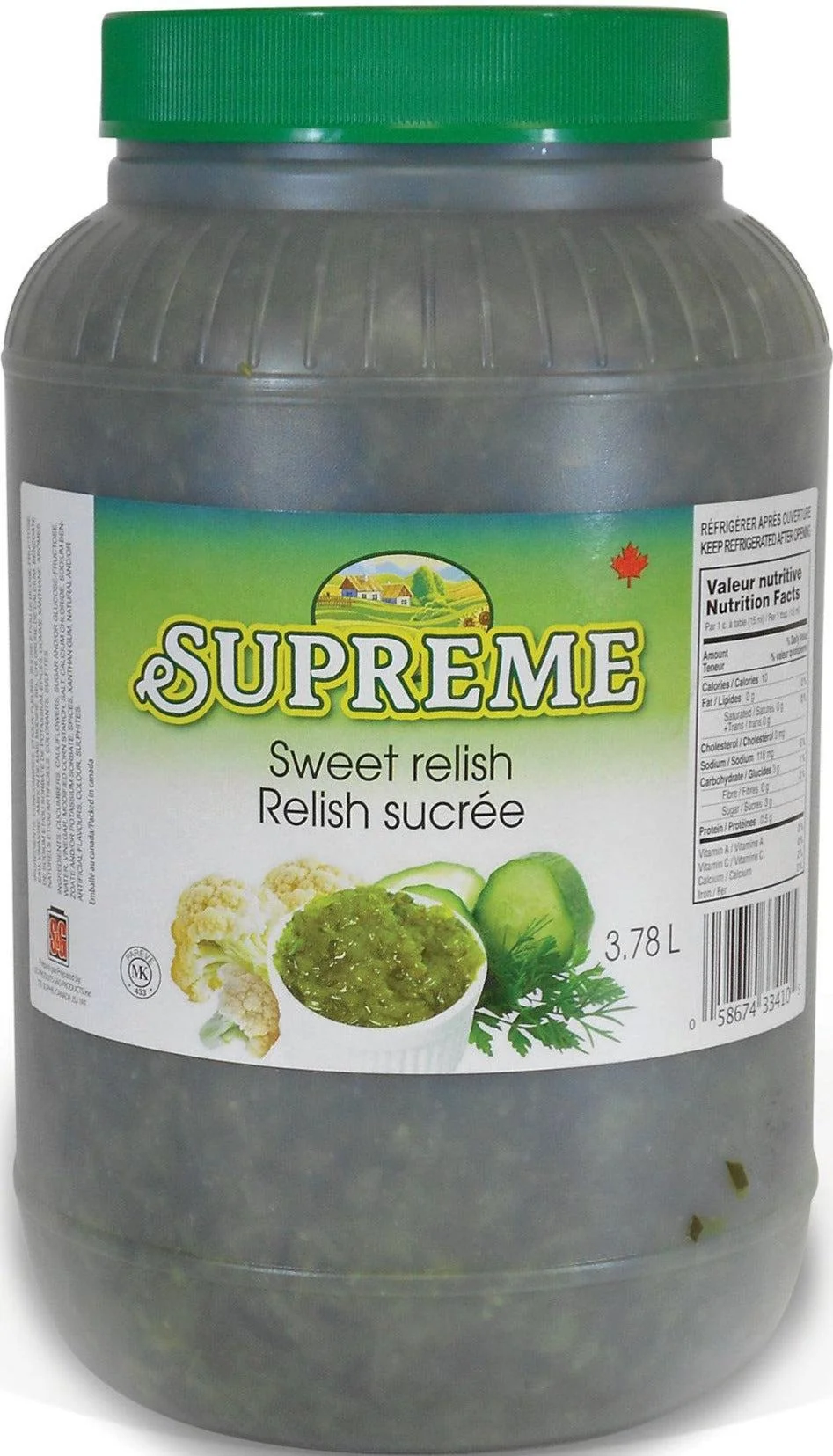 Supreme - Sweet Relish — Case (2 x 3.78 L)
