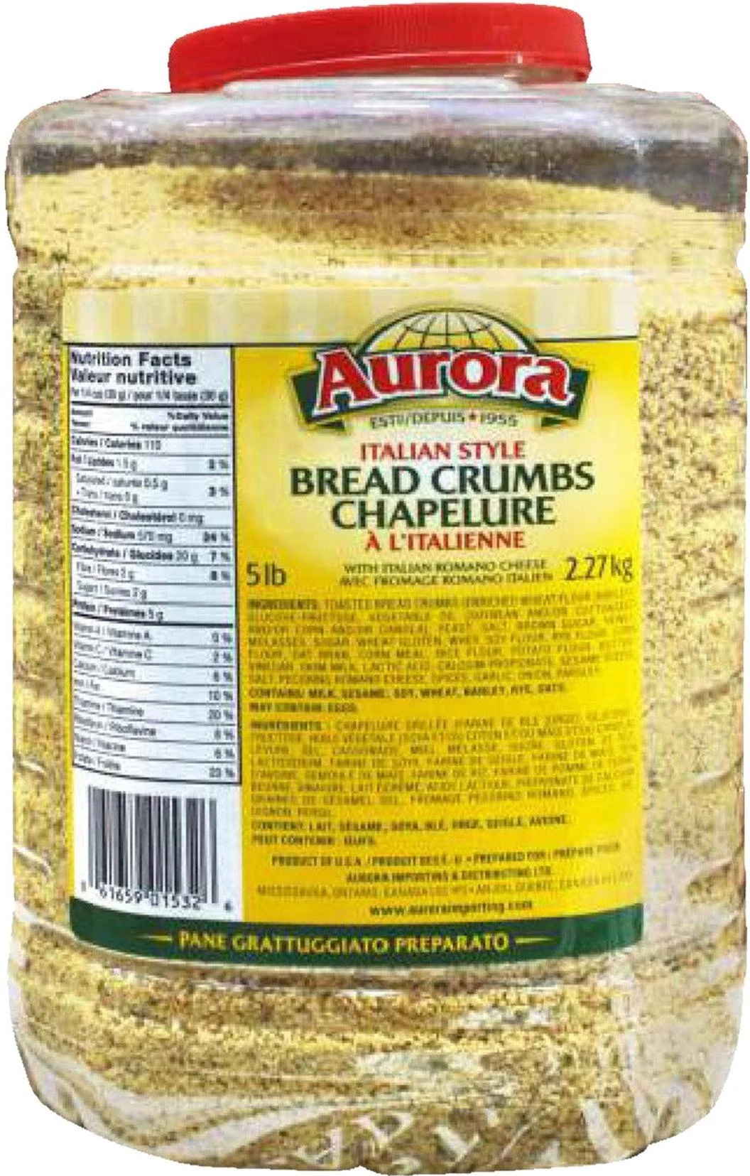 Aurora - Seasoned Bread Crumbs - Bag — Each (5 LB)