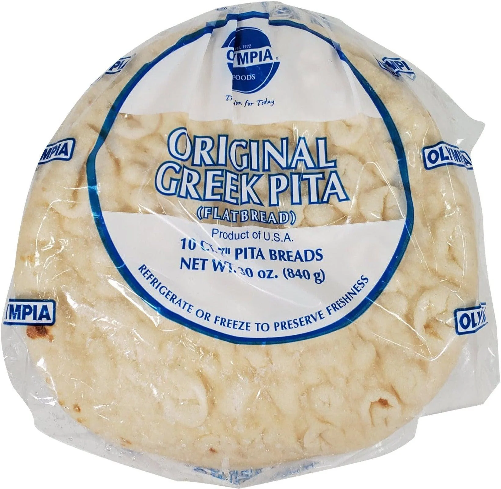 BNC - 7" Pita Bread - Greek - White — Case (10 CT)