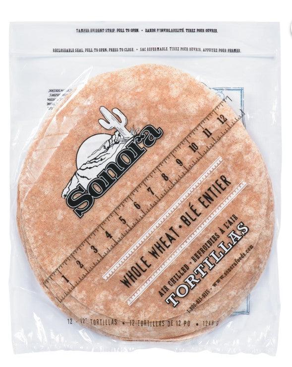 Sonora - Tortilla - Whole Wheat - 12in - 221028 — Case (12 CT)