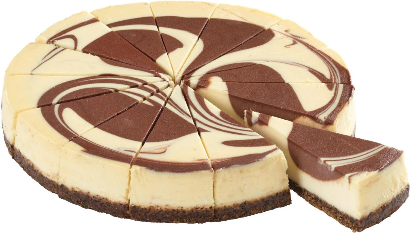 Elite Sweets - Cake - 10" Chocolate Swirl Cheesecake - Sliced — Case (4 CT)